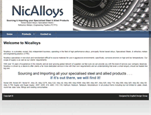 Tablet Screenshot of nicalloys.com